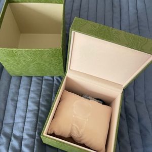 COPY - Green Gucci Watch Box with cover and pillow and dust bag.
